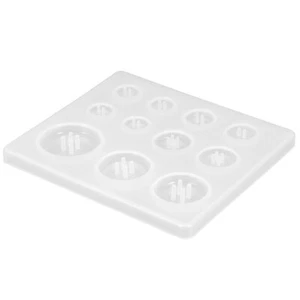 Bandeja de moldes de botones de 3 piezas para hacer moldes de resina botones de arcilla polimérica - Imagen 1 de 12