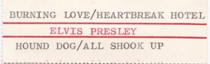 Elvis Presley - Burning Love EP - original jukebox title strip - Picture 1 of 1