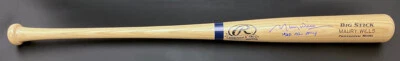 Maury Wills SIGNED Rawlings Pro Bat LA Dodgers + 1962 NL MVP PSA/DNA AUTOGRAPHED - Image 1 of 3