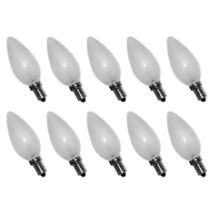 10x Bombilla Vela 40W E14 MATE Bombillas Bombillas 40W Velas - Imagen 1 de 1