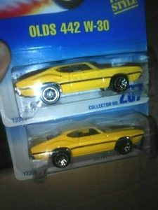 Hot Wheels Olds 442 W-30 Collector #267 all 7 Spoke lot X 4 Each MOC Cutlass ! - Picture 1 of 4