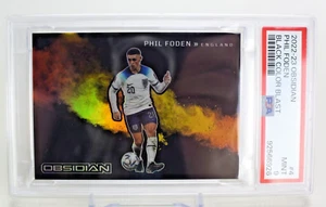 Fútbol 2022-23 Panini Obsidiana Color Negro Explosión Phil Foden #4 SSP PSA 9 - Imagen 1 de 3