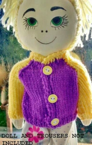 Rag Doll Dresses - Cardigans Cardi OOAK, to Fit Our Dolls - Various - No Doll - Picture 1 of 23