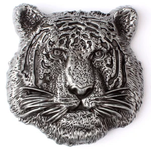 Tiger Belt Buckle Western Cowboy Native American Motorcyclist (HTG-01) - Picture 1 of 2