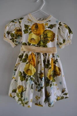 Vintage Dress Girls Floral from Crayon Crown an AMC Fashion Size 3-4 - Image 1 of 4