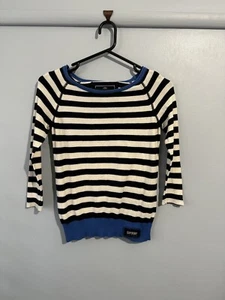 Superdry Cotton Striped Jumper Size XS - Picture 1 of 3