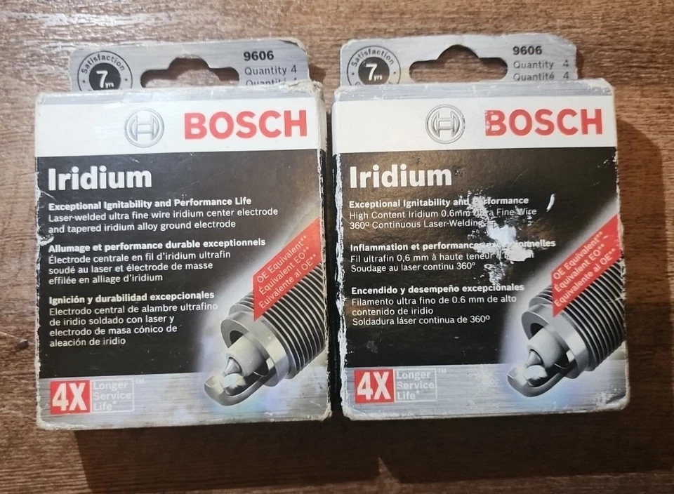 4 Pack Lot Of 2! BOSCH GERMANY IRIDIUM POWER SPARK PLUG 8-PCS (9606) HR7DII33V  - Image 1 of 1