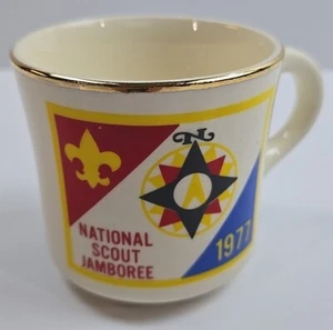 Tazza/tazza caffè National Boy Scout Jamboree 1977 made USA ceramica vintage difetto - Foto 1 di 14