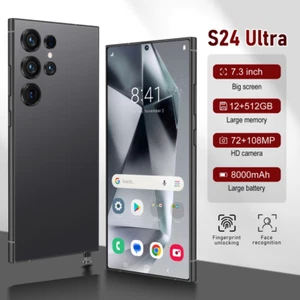 Smartphone Desbloqueado S24 Ultra 5G 7.3" Android Teléfonos Móviles Doble SIM 12+512GB - Imagen 1 de 32