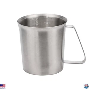 Unzerbrechlicher Edelstahl 3 Tassen Messbecher mit Griff - Dual ML/Oz Markierungen - Bild 1 von 7
