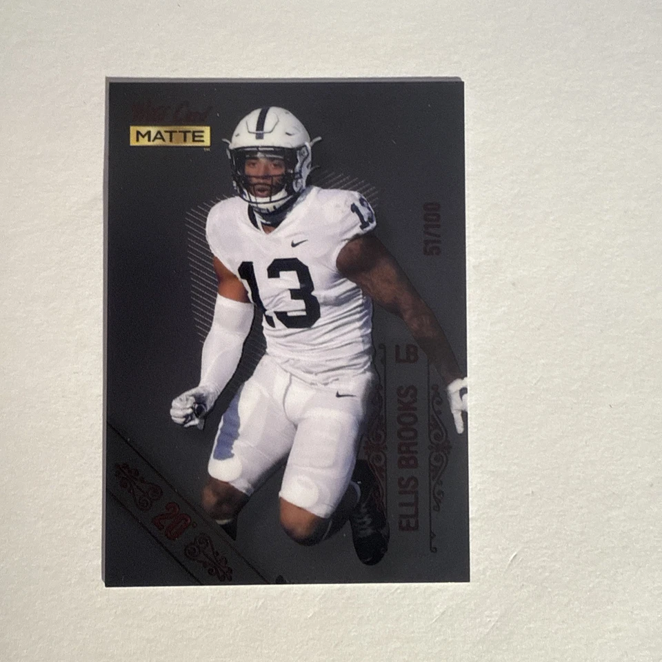 2022 Wild Card Matte Ellis Brooks Red /100 - Image 1 of 3