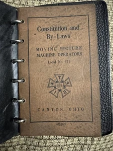 1931 Constitution & By-Laws Moving Picture Machine Operators Local 671 Canton OH - Picture 1 of 11