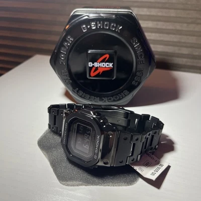 G-Shock GMW-B5000GD-1 Full Metal Black IP Solar Radio Watch Unisex - Image 1 of 4