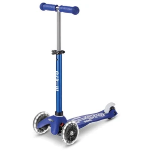 Micro Scooter Mini Micro DELUXE LED Blue Tretroller Kinder Leucht Räder Lenker - Bild 1 von 1