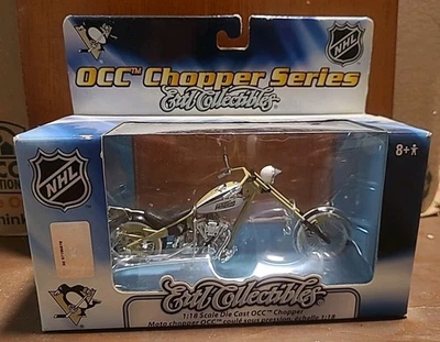OCC Chopper Ertl Collectibles Pittsburgh Penguins 1:18 Scale Motorcycle NHL - Image 1 of 4