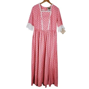 NEU Frontier Classics Mattie Kleid XL Maxi Prairie Western Floral Colonial Rose - Bild 1 von 13