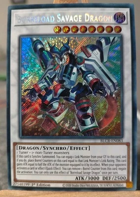 BORRELOAD SAVAGE DRAGON - BLCR-EN083 Secret Rare / 1st Edition Near Mint - Bild 1 von 2