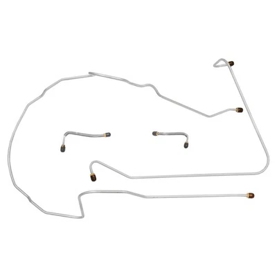 Juego de línea de freno delantero estándar Chevrolet Chevy Corvette 56-64 kit de 4 piezas INOX. Foto 1 de 4