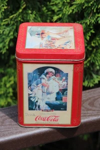 Coca Cola Tin, The Tin Box Co., copyright 1994, vintage coke graphic art - Picture 1 of 5