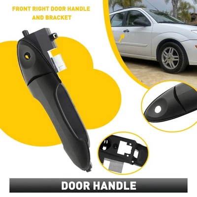 Manija de puerta exterior delantera derecha y soporte de soporte para Ford Focus 2000-2007 Foto 1 de 4
