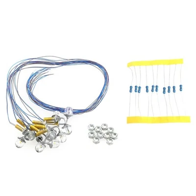 Lampioni a LED Lampioni da Parete 10 Pezzi 1:87 20mA 3V AC o DC Kit di Costruzione - Immagine 1 di 4