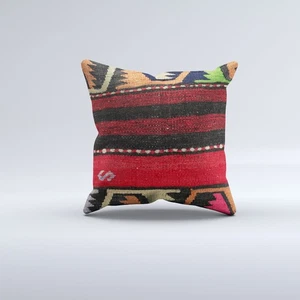 Funda de Cojín Kilim 40x40 cm 16x16 en Funda de Almohada Cuadrada Turca Vintage 41122 - Imagen 1 de 5