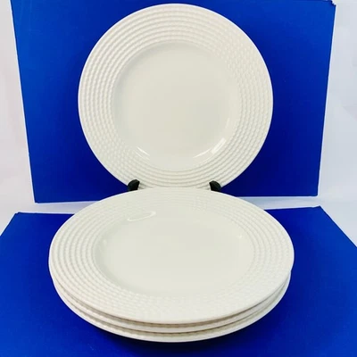 Комплект из 4 белых обеденных тарелок Kate Spade NY Lenox Wickford Accent - Изображение 1 из 4