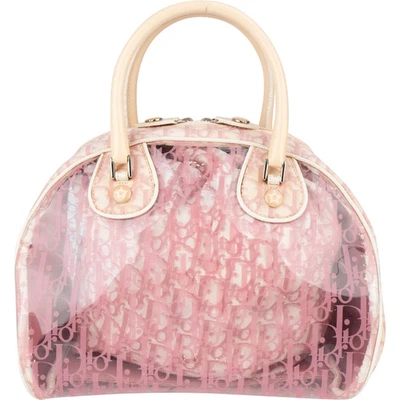 Christian Dior Transparent Trotter Monogram Bowler Handbag Tasche - Bild 1 von 4