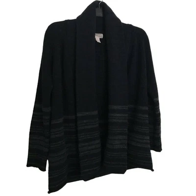 Suéter Cárdigan Forever 21 Azul Frente Abierto Cuello Capucha - Talla Pequeña - De Gran Tamaño Foto 1 de 4