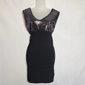Guess Sexy Glam Dress Sequin Mini Bodycon Cocktail Party Club Small - Picture 1 of 10