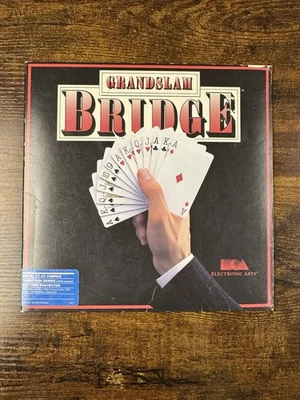 Grand Slam Bridge PC Game Big Box 5.25" Floppy 1987 EA MS-DOS Tandy Compatible - Image 1 of 3