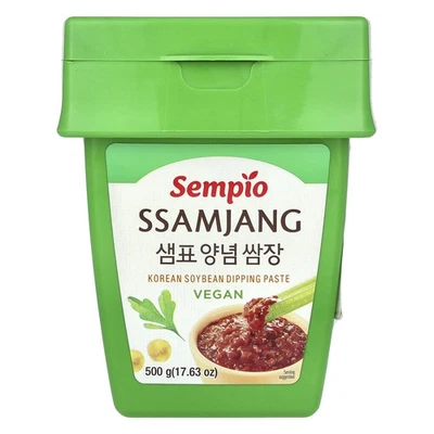 SEMPIO Ssamjang, Korean Soybean Dipping Paste, Vegan, 17.63 oz (500 g)
