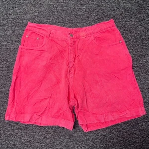Vintage 90er Gitano Denim Rollsaum Mom Shorts Damen - Größe 36" Hot Pink - Bild 1 von 7