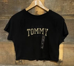 Neu mit Etikett Tommy Jeans New York City Damen bauchfreies Oberteil schwarz Größe XL - Bild 1 von 6