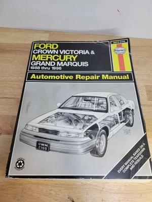 Manual Haynes 36012 2105 Ford Crown Victoria Mercury Grand Marquis 1988-1996 Foto 1 de 4