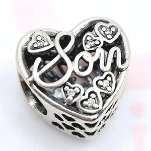 ● Original Pandora Charm "Mother and Son" 792109 Herz, Mutter, Sohn, Zirkonia - Bild 1 von 5