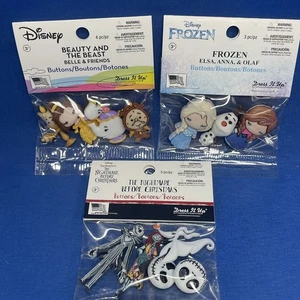 Disney Dress It Up Lote (3) Pesadilla Antes de Navidad La Bestia Congelada - Imagen 1 de 10