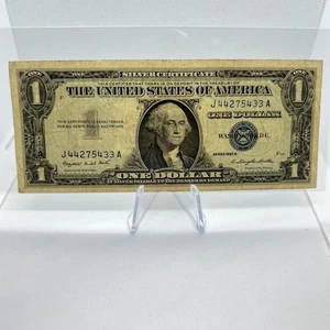 Silver Certificate $1 Dollar Bill Series 1957A (J44275433A) US Paper Currency - Picture 1 of 2