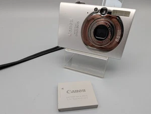 📷 Canon Ixus 80 IS - Digitalkamera - 3x Zoom - 8.0 MP - getestet ✅ gut Silber - Bild 1 von 11
