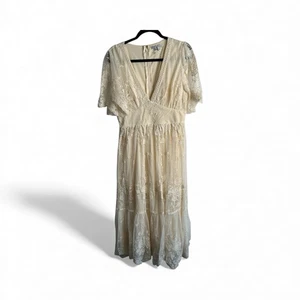 Baltic Born Gr. Large Midikleid creme Stufen Spitze Fee launisch sauber Mädchen 532 - Bild 1 von 12