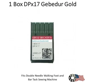 1 Box Double Needle Sewing Assorted DPx17 Gebedur Groz-Beckert - Picture 1 of 2
