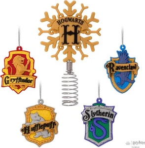 5 Piece Set Hallmark 2023 Harry Potter Christmas Ornaments Set & Tree Topper FS - Picture 1 of 6