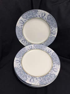 Coventry Palace Garden Blue Floral Dinner Plates 10 5/8” Fine Porcelain Set/4 A - Picture 1 of 12