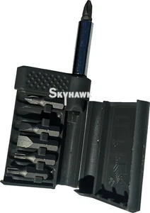 8-Pc Bit Holder & Driver Set x 1/4" Quick Change w/ #1, 2; 3/16", 1/4"; T15, T20 - Picture 1 of 3