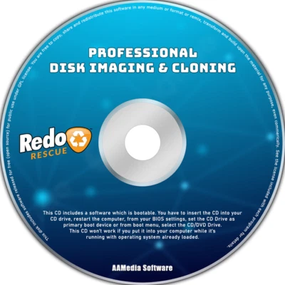 RedoRescue - Hard drive HDD SSD cloner clone imaging backup restore software PC - Image 1 of 4