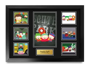 South Park Signed Large A2 TV Shows Framed Printed Autograph Memorabilia Gift - Picture 1 of 7