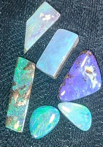 13ct. Opal Gems Blue Green Purple Gem Quality Ready to set in Jewelry Stunning - Picture 1 of 21
