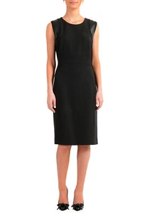 Hugo Boss Women's "Daleta" Black Sleeveless Pencil Dress - Picture 1 of 6