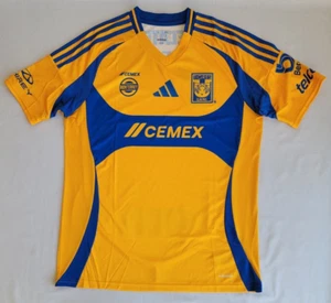 Mens Sz L Orange Blue Adidas Tigres UANL TUANL 2024/25 Home Soccer Jersey IN4280 - Picture 1 of 3