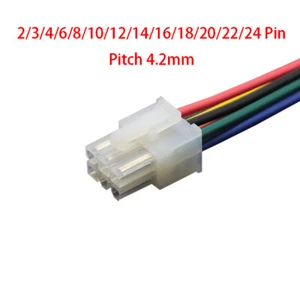 2-24P 4.2mm Male Lead Wire Harness Stereo Wiring Adaptor Cable Connector Loom - Picture 1 of 18
